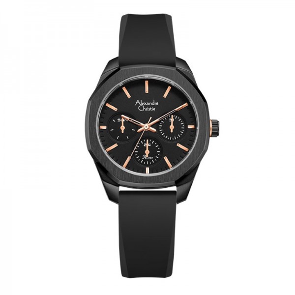 Alexandre Christie AC 2A23 Black Rosegold BFRIPBARG